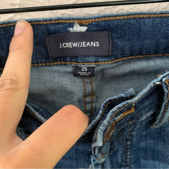 J. Crew Vintage Straight Star Print Denim Jeans Size 25 - Picture 6 of 7